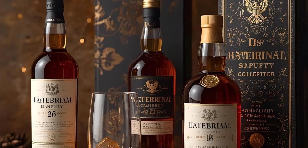 Bouteilles de whisky premium